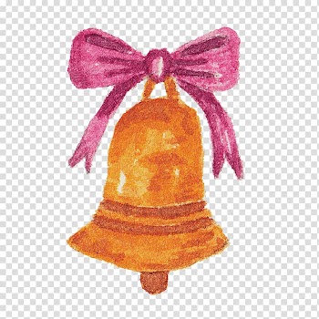 Watercolor painting Bell, Drawing bell transparent background PNG clipart