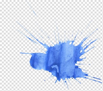 Watercolor painting Blue, blue watercolor transparent background PNG clipart