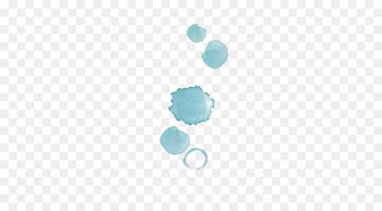 Watercolor painting Blue Drop Splash - Watercolor drops 