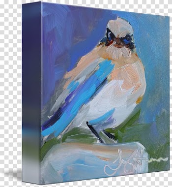 Watercolor painting Blue jay Modern art, painting transparent background PNG clipart