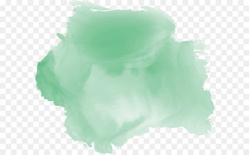 Watercolor painting Brush - Light green blooming effect 