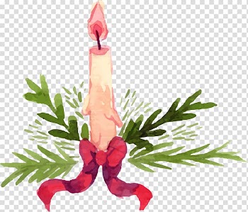 Watercolor painting Candle , Hand painted watercolor pink candle transparent background PNG clipart