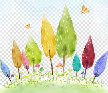 Watercolor painting Cartoon Illustration, Painted woods Cabin transparent background PNG clipart