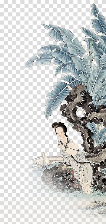 Watercolor painting Cartoon Plant Illustration, Drawing plant transparent background PNG clipart