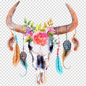 Watercolor painting Cattle, bull transparent background PNG clipart