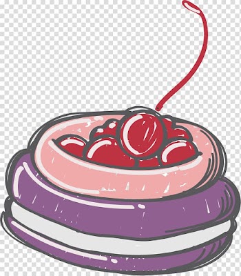 Watercolor painting Cherry , Hand painted red cherry transparent background PNG clipart