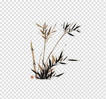 Watercolor painting Chinese painting Japanese painting Art, bamboo transparent background PNG clipart