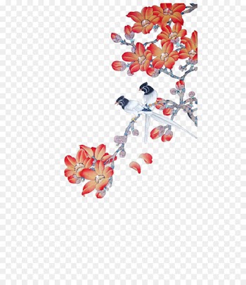 Watercolor painting Chinese painting Watercolor: Flowers Clip art -  