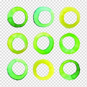 Watercolor painting Circle, Color Ink Circle transparent background PNG clipart