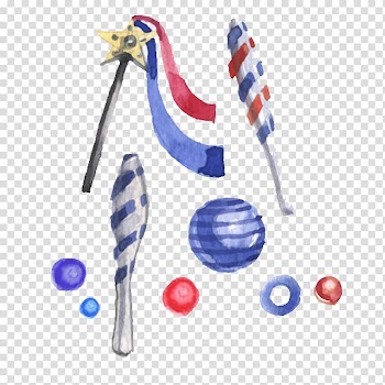Watercolor painting Circus, Magic Baseball transparent background PNG clipart
