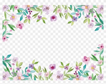 Watercolor Painting Clip Art - Watercolor Floral Border Png
