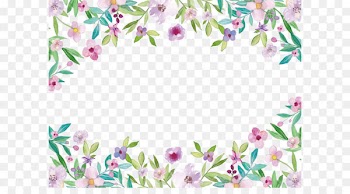 Watercolor painting Clip art - Watercolor flowers small fresh borders 