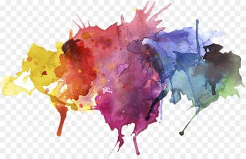 Watercolor painting - color splash 