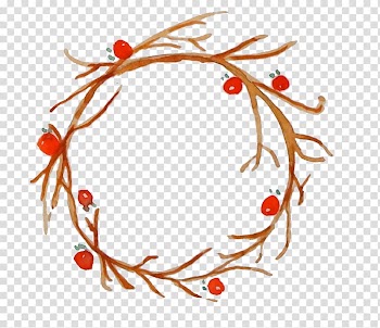 Watercolor painting Desktop Computer Monitors Christmas , couronne transparent background PNG clipart