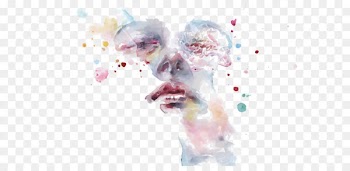 Watercolor painting DeviantArt Artist - Vector watercolor face 