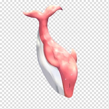 Watercolor painting Dolphin, Hand painted watercolor pink dolphin transparent background PNG clipart