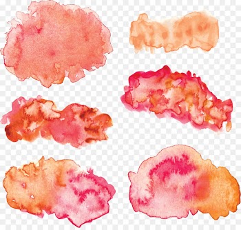 Watercolor painting Download - Traces of pink meat blooming watercolor 