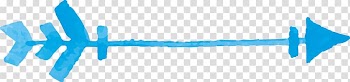 Watercolor painting Drawing Arrow, Blue arrow transparent background PNG clipart