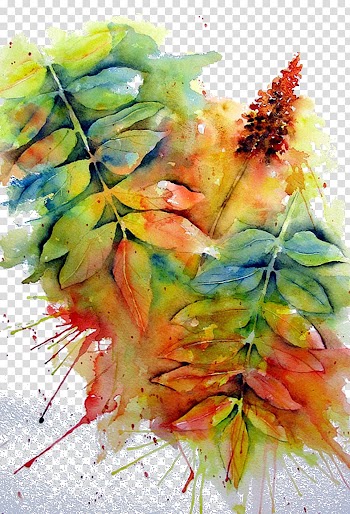 Watercolor painting Drawing Art Illustration, Hand-painted Plants transparent background PNG clipart