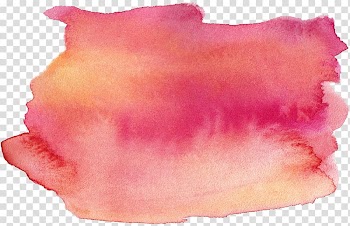 Watercolor painting Drawing Brush, Pink watercolor effect, orange and red abstract painting transparent background PNG clipart