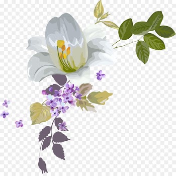 Watercolor painting Drawing Clip art - Water colours decorate beautiful flowers 