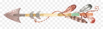 Watercolor painting Drawing Feather Clip art - Arrow boho 
