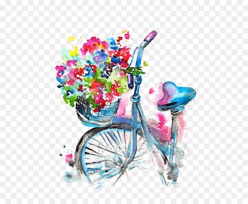 Watercolor painting Drawing Illustration - bicycle 