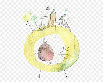 Watercolor painting Drawing Illustrator Art Illustration - Watercolor house 