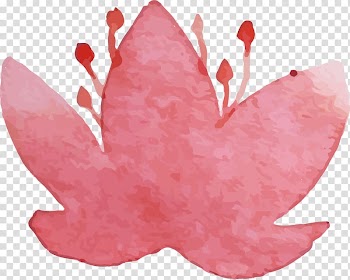 Watercolor painting Drawing, Ink pink floral pattern transparent background PNG clipart