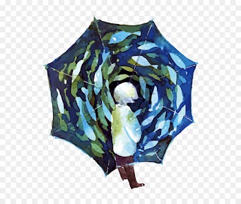 Watercolor painting Drawing Pixiv Illustration - Vector umbrella and juvenile 