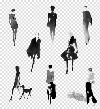 Watercolor painting Drawing Silhouette Sketch, painting transparent background PNG clipart