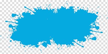 Watercolor painting Euclidean , Sky blue ink effect shading, blue splatter transparent background PNG clipart