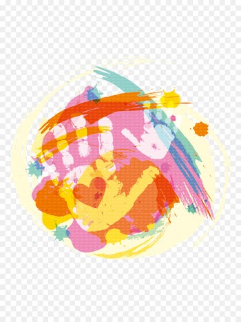 Watercolor painting Euclidean vector Art - Graffiti slap 