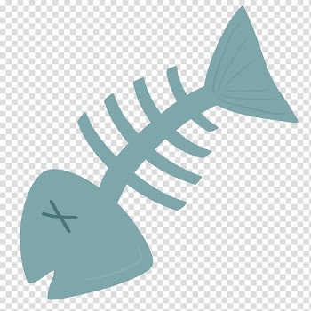 Watercolor painting , Fish Bones transparent background PNG clipart
