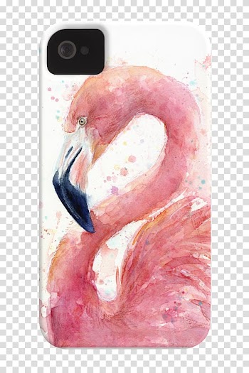 Watercolor painting Flamingo Canvas Printmaking, painting transparent background PNG clipart
