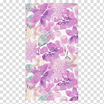 Watercolor painting Floral design Flower Pattern, purple watercolor flowers transparent background PNG clipart