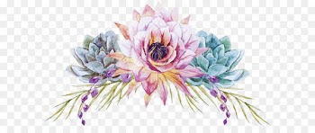 Watercolor painting Floral design Wedding Flower - Hand-painted flowers vector 