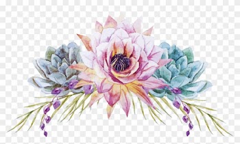 Watercolor Painting Floral Design Wedding Flower - Painted Flowers Png