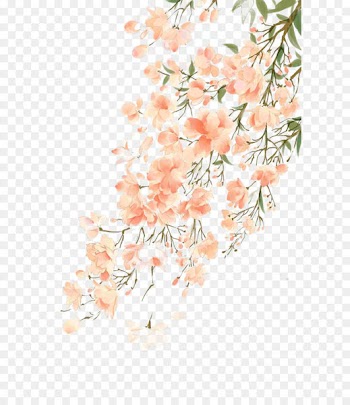 Watercolor painting Flower - Antiquity beautiful watercolor illustration 