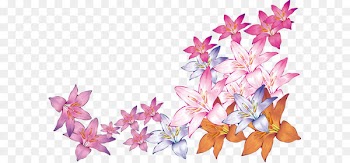 Watercolor painting Flower - Bright watercolor flowers vector material 