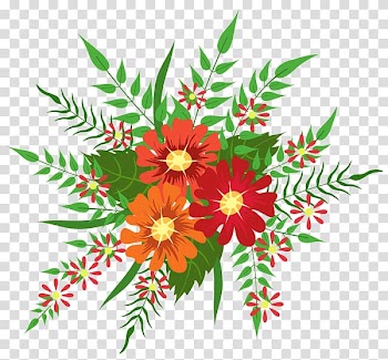 Watercolor painting , flower decoration box transparent background PNG clipart