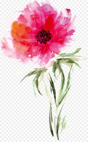 Watercolor painting Flower Drawing Art - Watercolor flowers 