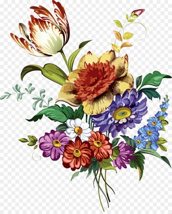 Watercolor painting Flower Drawing Clip art - spring flowers 