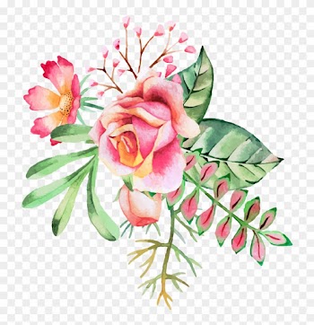 Watercolor Painting Flower Ink - Watercolor Roses Daisies Floral Note Cards