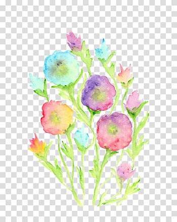 Watercolor Painting: Flowers Floral design, painting transparent background PNG clipart