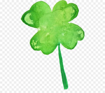 Watercolor Painting, Fourleaf Clover, Shamrock, Green, Leaf PNG