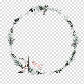 Watercolor painting Frames, rays circle transparent background PNG clipart