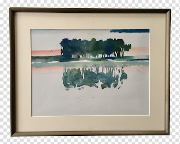 Watercolor painting Frames Style Landscape painting, painting transparent background PNG clipart