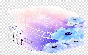 Watercolor painting Fukei Illustration, Dream City transparent background PNG clipart