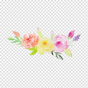 Watercolor painting Garden roses Design Drawing , design transparent background PNG clipart